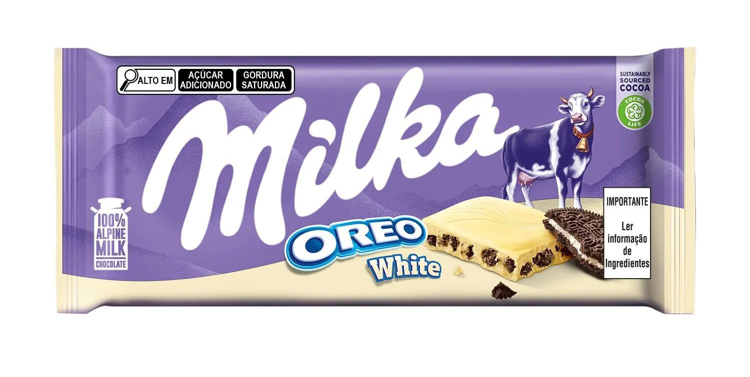 Шоколад Milka Oreo білий з печивом Орео 100г